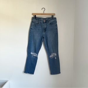 American Eagle Distressed Mom Jean - Size 8 Short